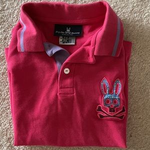 Boys psycho bunny polo shirt size M